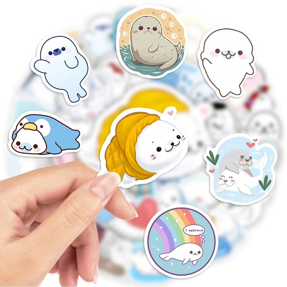 Cute Cartoon Seal Stickers