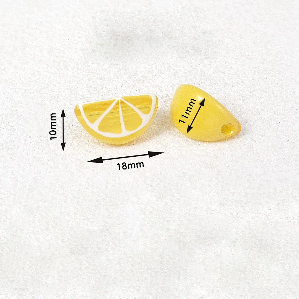 Fruit Slice Craft Beads
