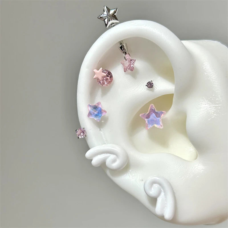 Sweet Angel Wing Stud Earrings