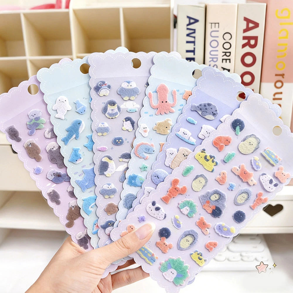 Kawaii Marine Life Sticker Sheets