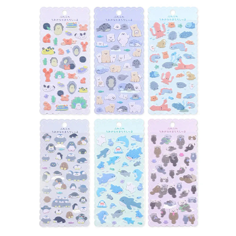 Kawaii Marine Life Sticker Sheets