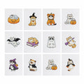 12 Piece Halloween Kitty Diamond Painting Set