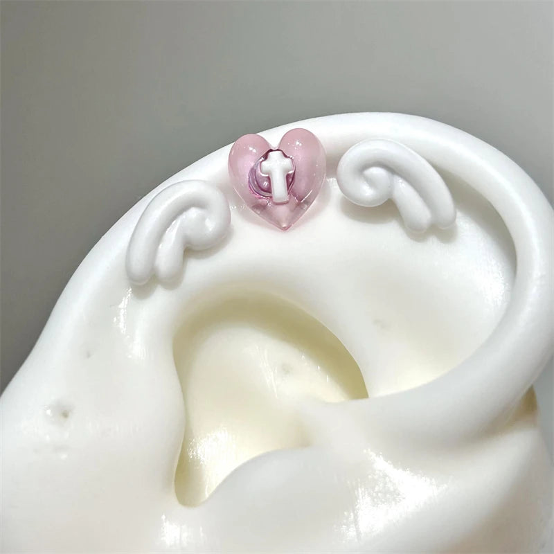 Sweet Angel Wing Stud Earrings