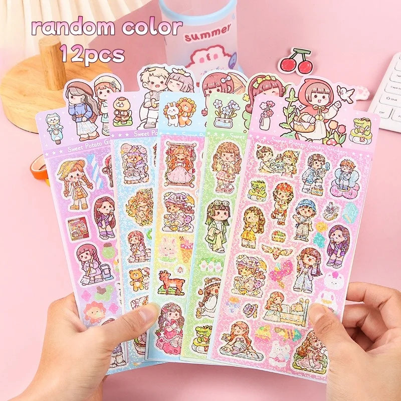 Kawaii Holographic Sticker Set