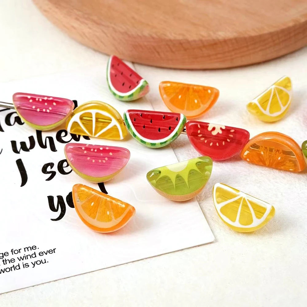 Fruit Slice Craft Beads