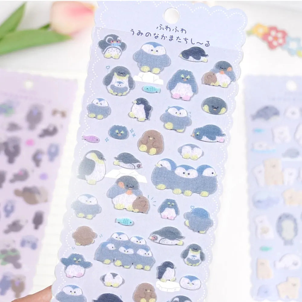 Kawaii Marine Life Sticker Sheets