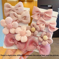 Bow & Flower Hair Tie Set