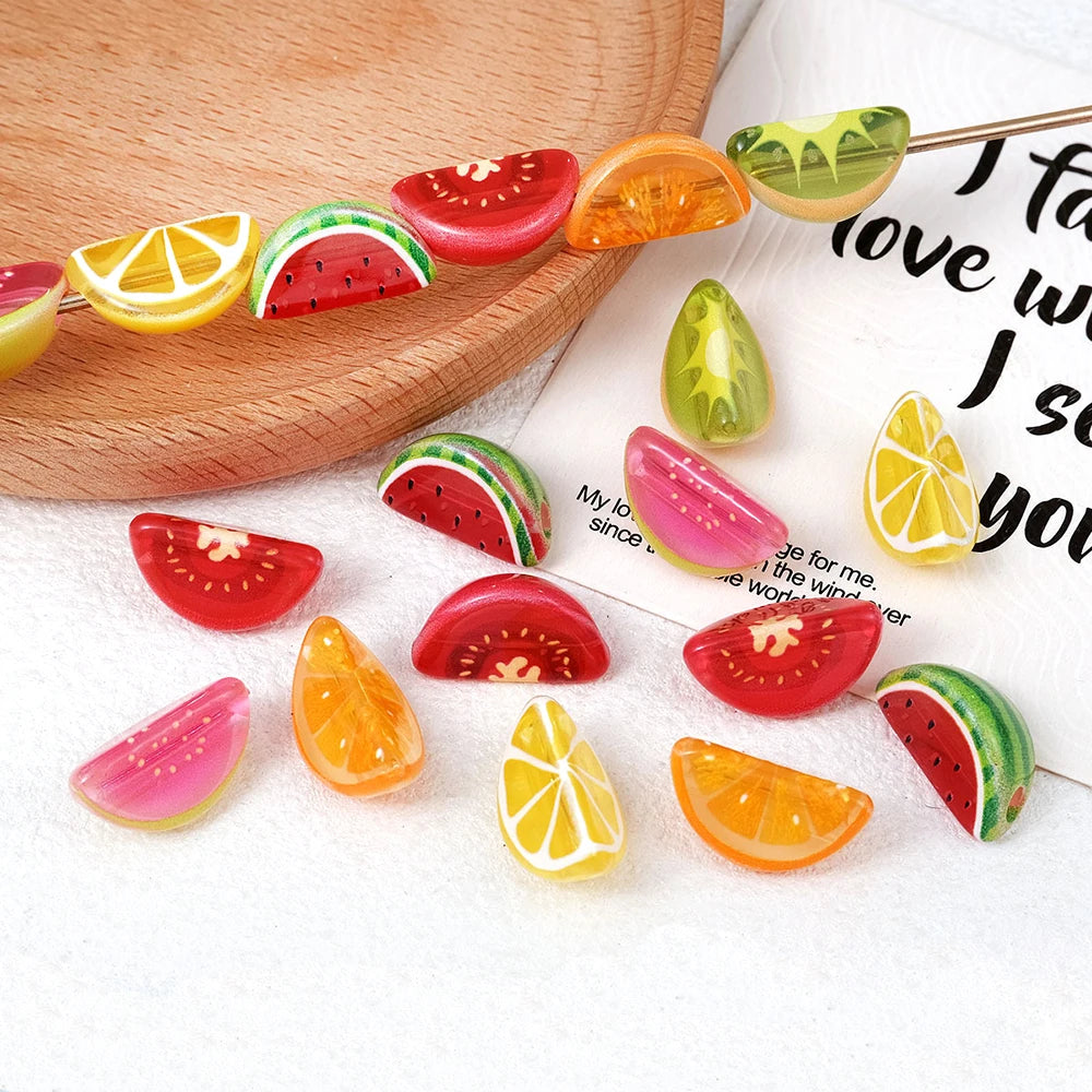 Fruit Slice Craft Beads