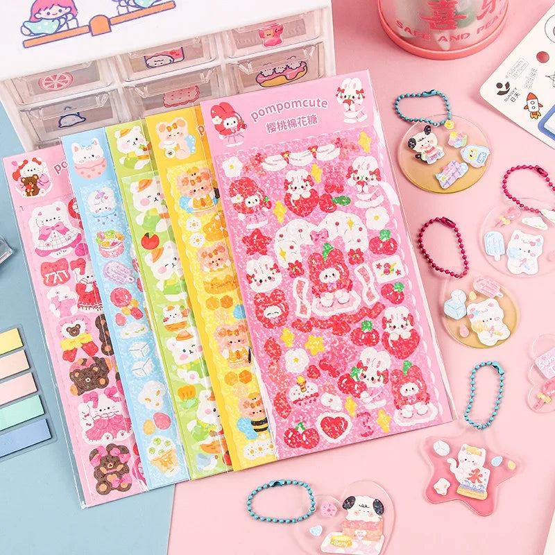 Kawaii Holographic Sticker Set