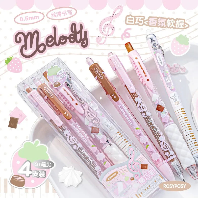 Strawberry Chocolate Series Gel Pen Set