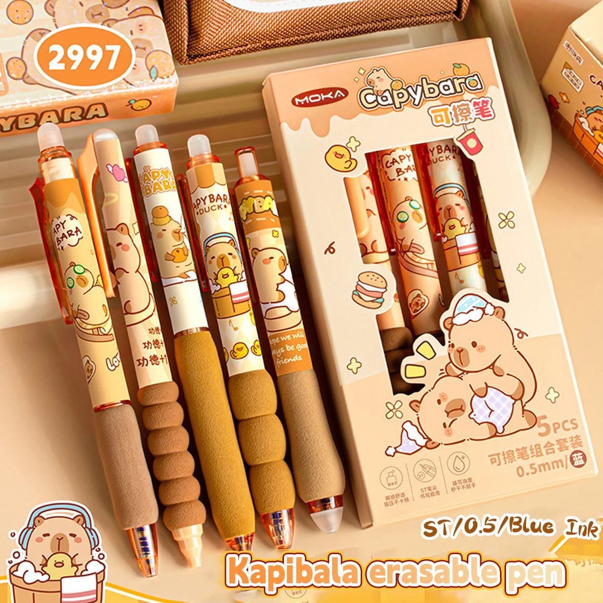 Kawaii Erasable Pen Set