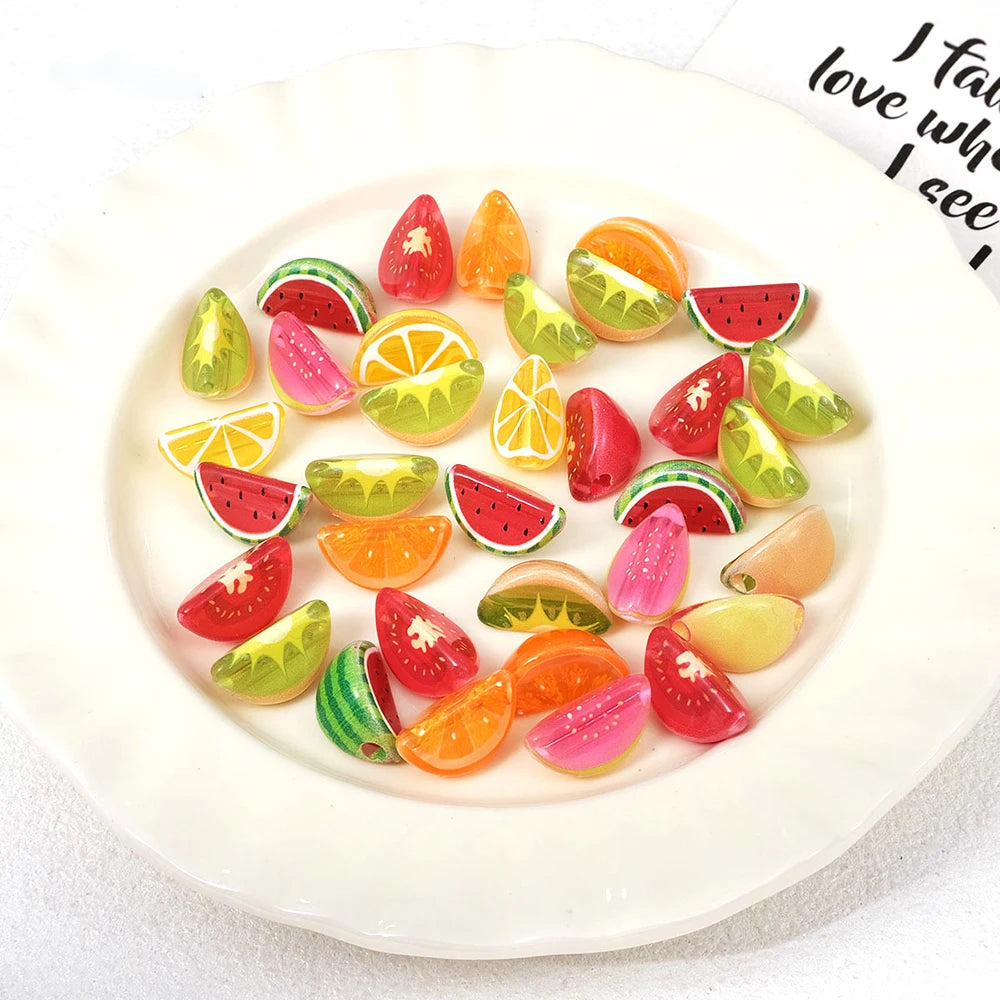 Fruit Slice Craft Beads